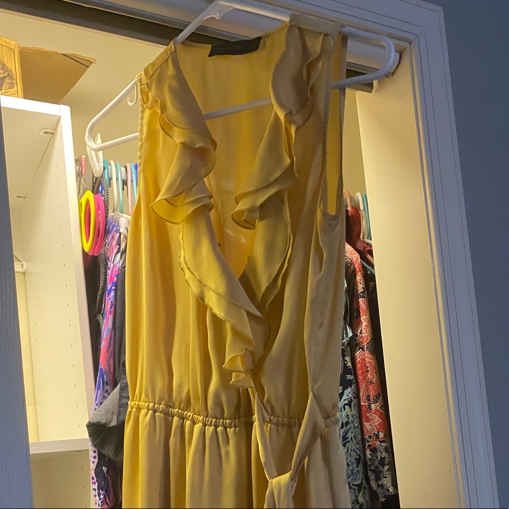 Yellow/Gold Ruffle Dress